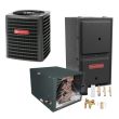 3 Ton 14.5 SEER 97% AFUE 80,000 BTU Goodman Gas Furnace and Heat Pump System - Horizontal