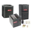 3 Ton 15 SEER 97% AFUE 100,000 BTU Goodman Gas Furnace and Heat Pump System - Vertical