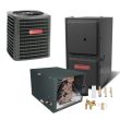 3 Ton 15.5 SEER 96% AFUE 100,000 BTU Goodman Gas Furnace and Heat Pump System - Horizontal