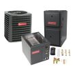 3 Ton 18 SEER 96% AFUE 100,000 BTU Goodman Gas Furnace and Heat Pump System - Vertical