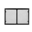Majestic Grand Vista Cabinet Style Mesh Doors - Black - Biltmore 50 Inch