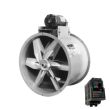 US Fan 12" Belt Drive Tubeaxial Fan with VFD Controller - HA12E-.33-3P / L510-201-H3-U