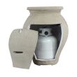 HomComfort 43,000 BTU Outdoor Gas Fire Vase with Firestones