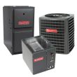 3 Ton 17.5 SEER 80% AFUE Goodman Gas Furnace and Heat Pump System - Upflow