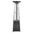 Hiland Propane Patio Heater - Commercial Stainless Steel Glass Tube Heater