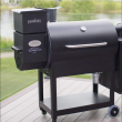 Louisiana Grills LG700 Pellet Grill  - Hopper Extension attached to grill