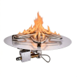 HPC Round 18" Electronic On/Off Fire Pit Burner Kit with Flat Pan & Electronic for 120V & Penta Burner - PENTA18EI