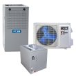 Hybrid ACiQ Extreme Series High Efficiency Inverter Heat Pump and 80% Gas Furnace System - Single-Stack Condenser 