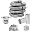 Homesaver 8-Inch 304 Stainless Steel Chimney Liner Kit For Freestanding Wood Burning Stoves - HS-8-Stove