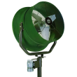 Triangle Fans 30" HV Direct Drive JetAire High Velocity Fan Green Housing 1/2 HP 115V 1 Phase With an Oscillator