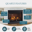 Majestic Quartz 42" Direct Vent Gas Fireplace - QUARTZ42