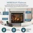 Majestic Meridian 36" Platinum Direct Vent Gas Fireplace with Remote Control & Blower - MERIDPLAT36