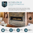 Majestic Echelon II 48" Linear Direct Vent Gas Fireplace with Remote Control - ECHEL48