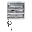 iLIVING 16 inch Wall Mounted Shutter Exhaust with 3 Speed Thermostat - ILG8SF16V-T