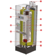 Triangle Tube Heatmaster Condensing Gas Combi Boiler & Domestic Water Heater, 194,000 BTU