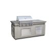 American Outdoor Grills 30 Inch T Series Gas Grill Island - side angle