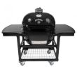 Primo Jack Daniels Edition Oval XL Ceramic Kamado Grill On Steel Cart With Two-Piece Island Side Shelves - PRM900 / PRM368 / PRM311