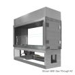 Firegear Outdoor 48" Kalea Bay Outdoor Gas Fireplace With LED Lights - OFP-48LECO-NLED - See Through Conversion