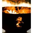 Fire Pit Art Wood Fire Pit- Kokopelli