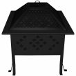 Buck Stove 18" Square Wood Burning Fire Pit - black