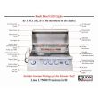 Lion L75000 32-Inch Built-In Gas Grill With Rear Infrared Burner