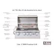 Lion L75000 32-Inch Built-In Gas Grill With Rear Infrared Burner