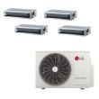 LG 30,000 BTU 4 Zone Concealed Duct Mini Split System - KUMXB301A / 3-KNMKB091A / KNMKB121A