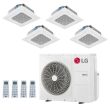 LG 30,000 BTU 4 Zone Ceiling Cassette Mini Split System - KUMXA301A / 2-KNMDB071A / 2-KNUDB121A