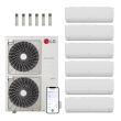 LG 54,000 BTU 6 Zone Mini Split System - KUMXB541A / KNMAB071A / 2-KNUAB091A / KNUAB121A / 2-KNMAB151A