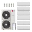 LG 54,000 BTU 6 Zone Mini Split System - KUMXB541A / 2-KNMAB071A / KNUAB091A / KNUAB121A / 2-KNMAB151A
