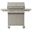 Bull 30-Inch Lonestar Grill Cart LP 4 Burner Lights - 87002