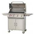 Bull 30-Inch Lonestar Grill Cart LP 4 Burner Lights - 87002