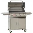 Bull 30-Inch Lonestar Grill Cart LP 4 Burner Lights - 87002