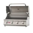 Bull Lonestar Select 30-Inch 4-Burner Built-In Natural Gas Grill - 87049 - Left side view