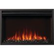 Napoleon Cineview 30" Built-In Electric Fireplace with Remote, Heater, Logs & Glass Media for 120V - NEFB30H