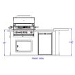 Bull Luxury Q BBQ Island- 31026