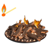 Grand Canyon RFS Flat Stack Natural Gas Fire Pit Burner Kit - Match Lit - RFS-NG