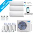 DIY 36,000 BTU Ductless Heat Pump 3 Zone Wall Mounted 9,000+18,000+18,000 with 16FT Install Kit 230-Volt/60Hz