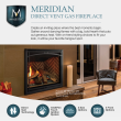 Majestic Meridian 36" Direct Vent Gas Fireplace - MERID36