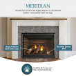Majestic Meridian 36" Direct Vent Gas Fireplace - MERID36