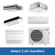 Mitsubishi Dual Zone Mini Split System - Design Your Own R454B - Select 4 Air Handlers