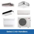 Mitsubishi Tri Zone Mini Split System - Design Your Own R454B - Select 3 Air Handlers