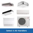 Mitsubishi Quad Zone Mini Split System - Design Your Own R454B - Select 4  Air Handlers