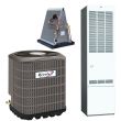 Style Crest-Revolv 3 Ton 13 SEER 80% AFUE 77,000 BTU AccuCharge Mobile Home Air Conditioner and Gas Furnace System - RSA3QD4M1SN36 / C8QAMX36U-B / RG1D77C3
