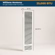Williams Monterey 25,000 BTU Single Sided Propane, Top Vent Gas Wall Heater - 2509621A
Williams Monterey 25,000 BTU Single Sided Propane, Top Vent Gas Wall Heater includes a wall- or cabinet-mounted thermostat