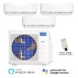 27,000 BTU MRCOOL DIY 5th Gen 23 SEER2 Tri Zone Wall Mount Mini Split Heat Pump System – R454B | 230V –  6 + 9 + 12 - DIY-MULTI4-27HP / DIY-06-HP-WMAH-230 / DIY-09-HP-WMAH-230 / DIY-12-HP-WMAH-230