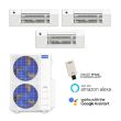 18,000-BTU-MRCOOL-DIY-5th-Gen-23.9-SEER2-Tri-Zone-Ceiling-Cassette-Mini-Split-Heat-Pump-System-R454B-|-230V-6-6-6-DIY-MULTI3-18HP-DIYCASSETTE06HP-230-3