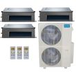 MRCOOL Olympus 48,000 BTU Ducted Heat Pump Split System Tri Zone Concealed Duct 12 + 12 + 18