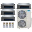 MRCOOL Olympus 48,000 BTU Ducted Heat Pump Split System Quad Zone Concealed Duct 9 + 9 + 12 + 12 - MULTI5-48HP230V1 / 2-DUCT09HP / 2-DUCT12HP