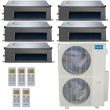 MRCOOL Olympus 48,000 BTU Ducted Heat Pump Split System 5 Zone Concealed Duct 9 + 9 + 9 + 9 + 12 - MULTI5-48HP230V1 / 4-DUCT09HP / DUCT12HP